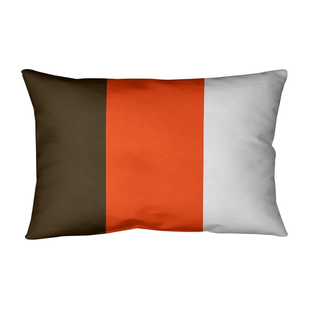 Cleveland Cleveland Football Stripes Pillow (Indoor/Outdoor)