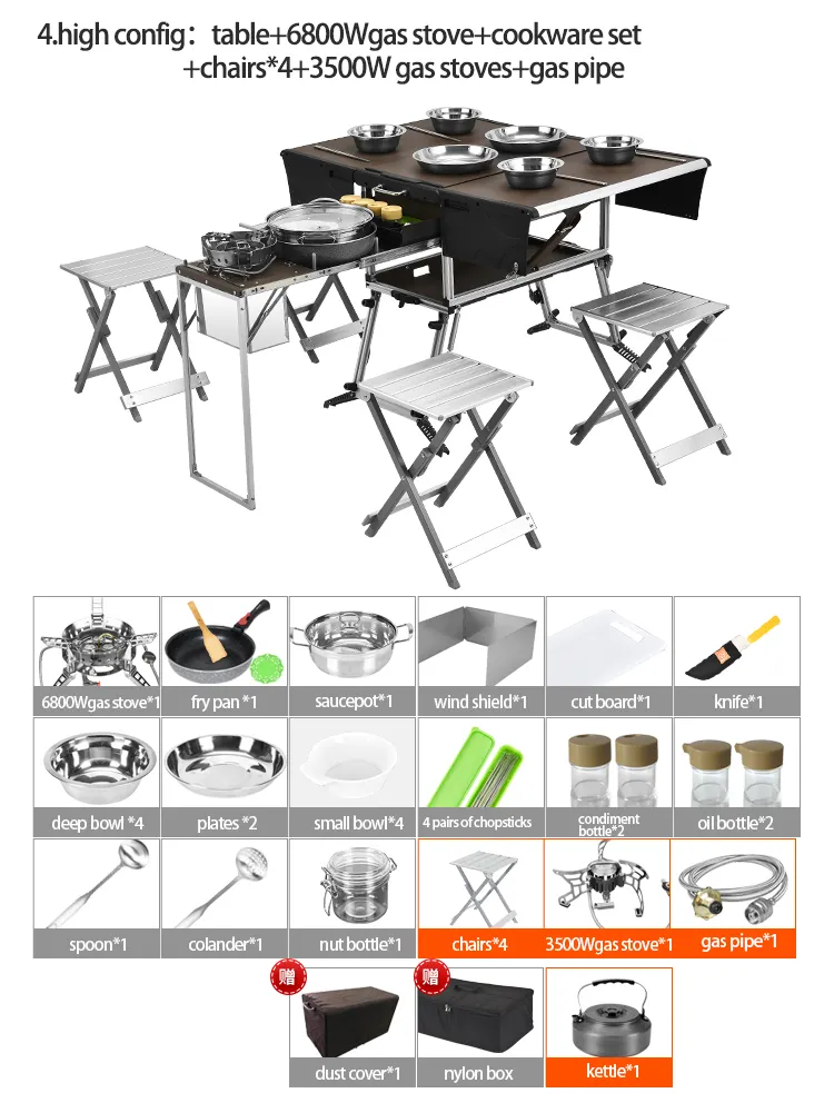 BULIN C650 Competitive Price Portable Camp Kitchen Durable Outdoor Mobile Kitchen