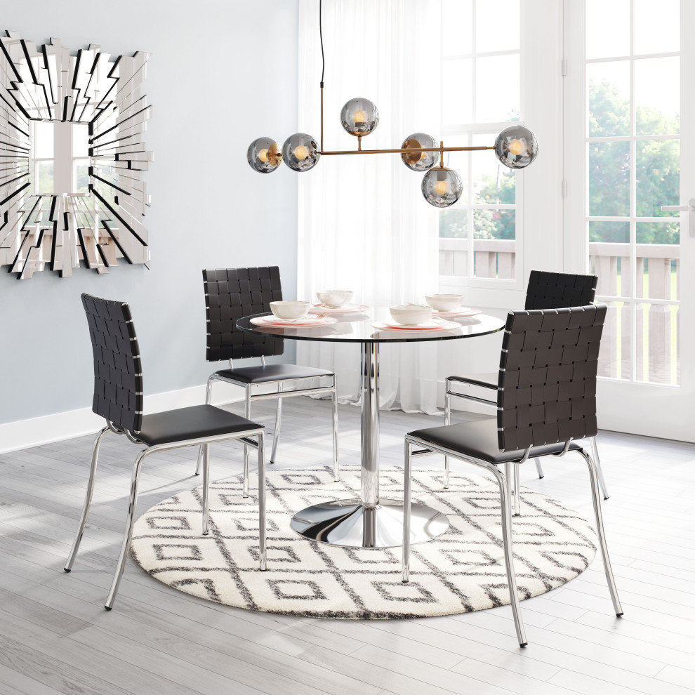 Criss Cross Dining Chair  Set of 4   Contemporary   Dining Chairs   by Homesquare  Houzz