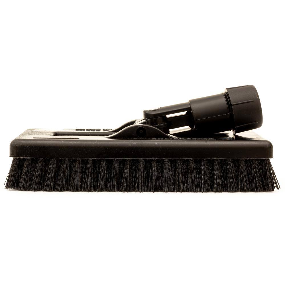 CFS Brands Sparta 8 in. Black Polyester Swivel Scrub Brush with Polypropylene Casing (6-Pack) 3638831EC03