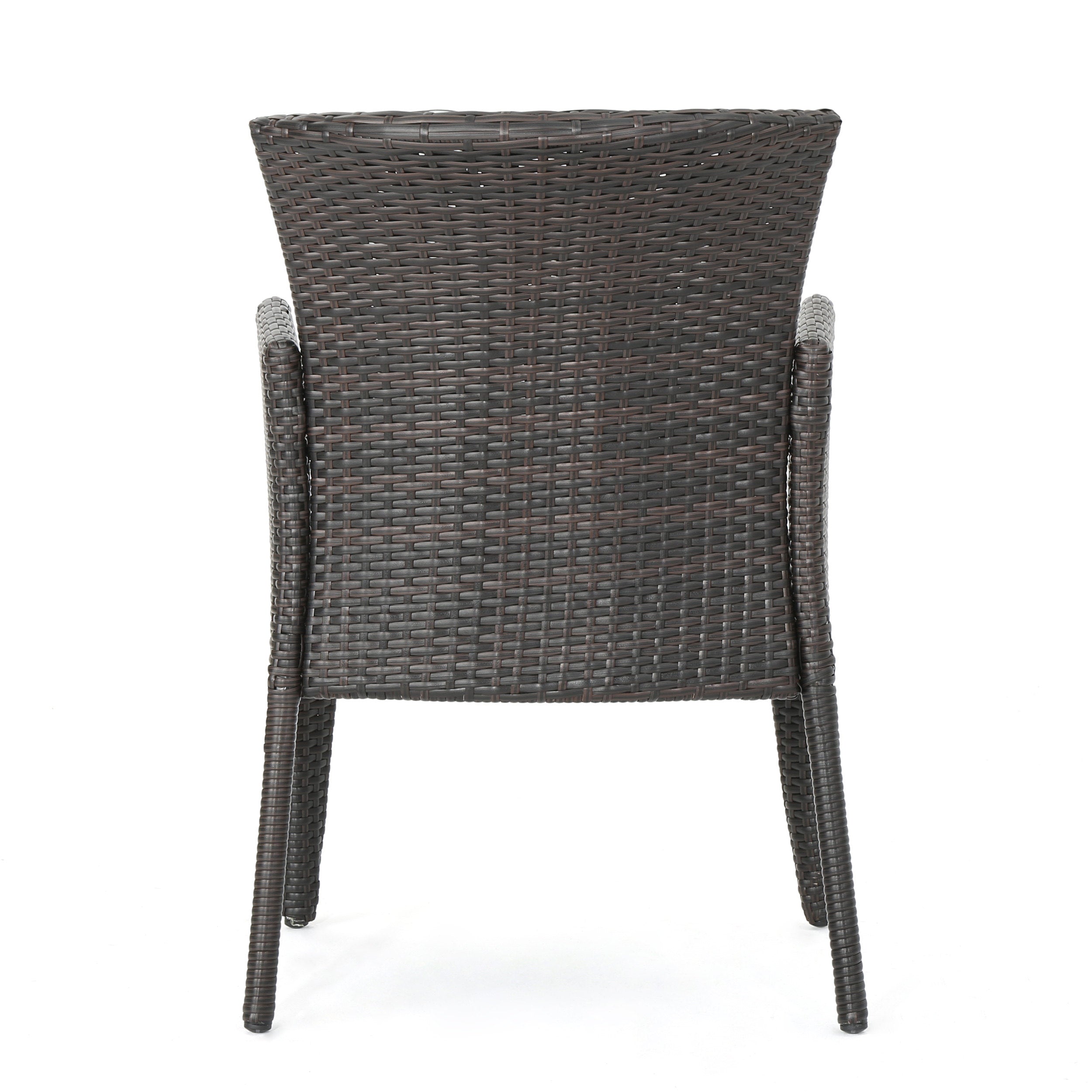 Seawall Outdoor Wicker Dining Chair (Set of 2)