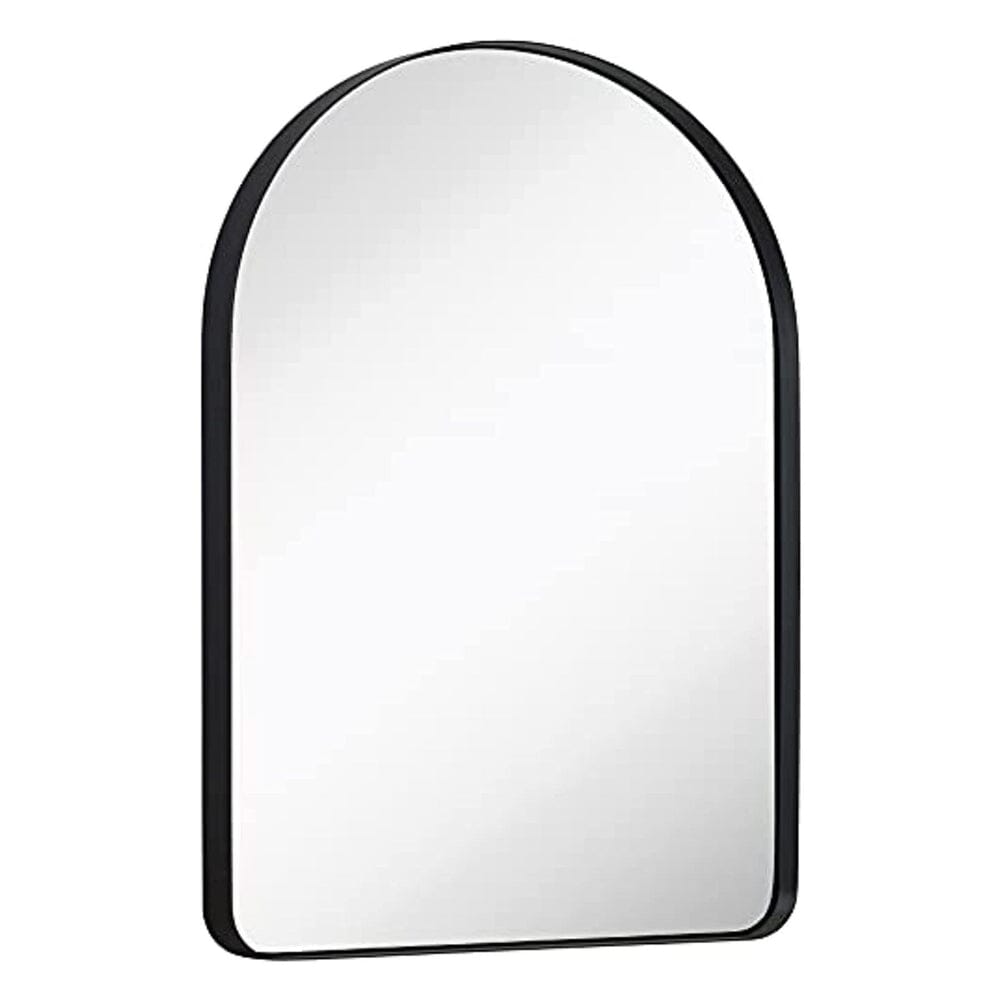 Contemporary Brushed Metal Wall Mirror (24