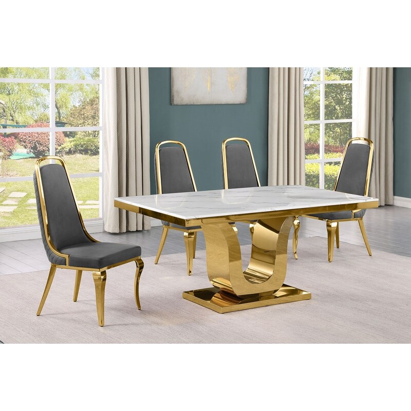 Best Quality Furniture D320 SC314 7 Dining Set with 66\