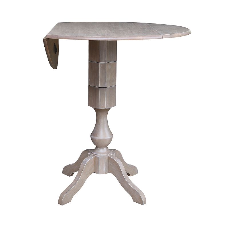 International Concepts Kayden Drop Leaf Pedestal Table