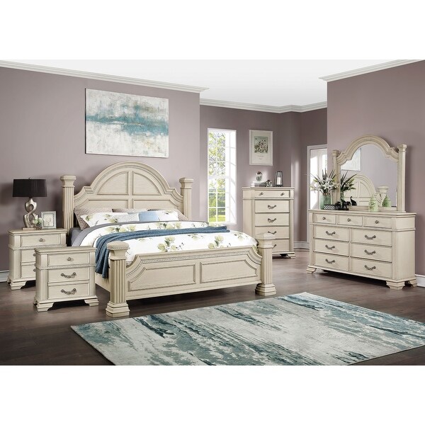 Stroh Traditional 6-Piece Bedroom Set with USB by Furniture of America - - 37051268