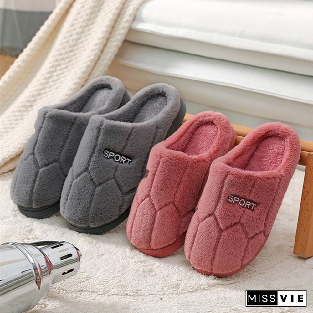 Women Winter Home Slippers Cartoon Cat Shoes Non-Slip Soft Winter Warm House Slippers Indoor Bedroom Lovers Couples