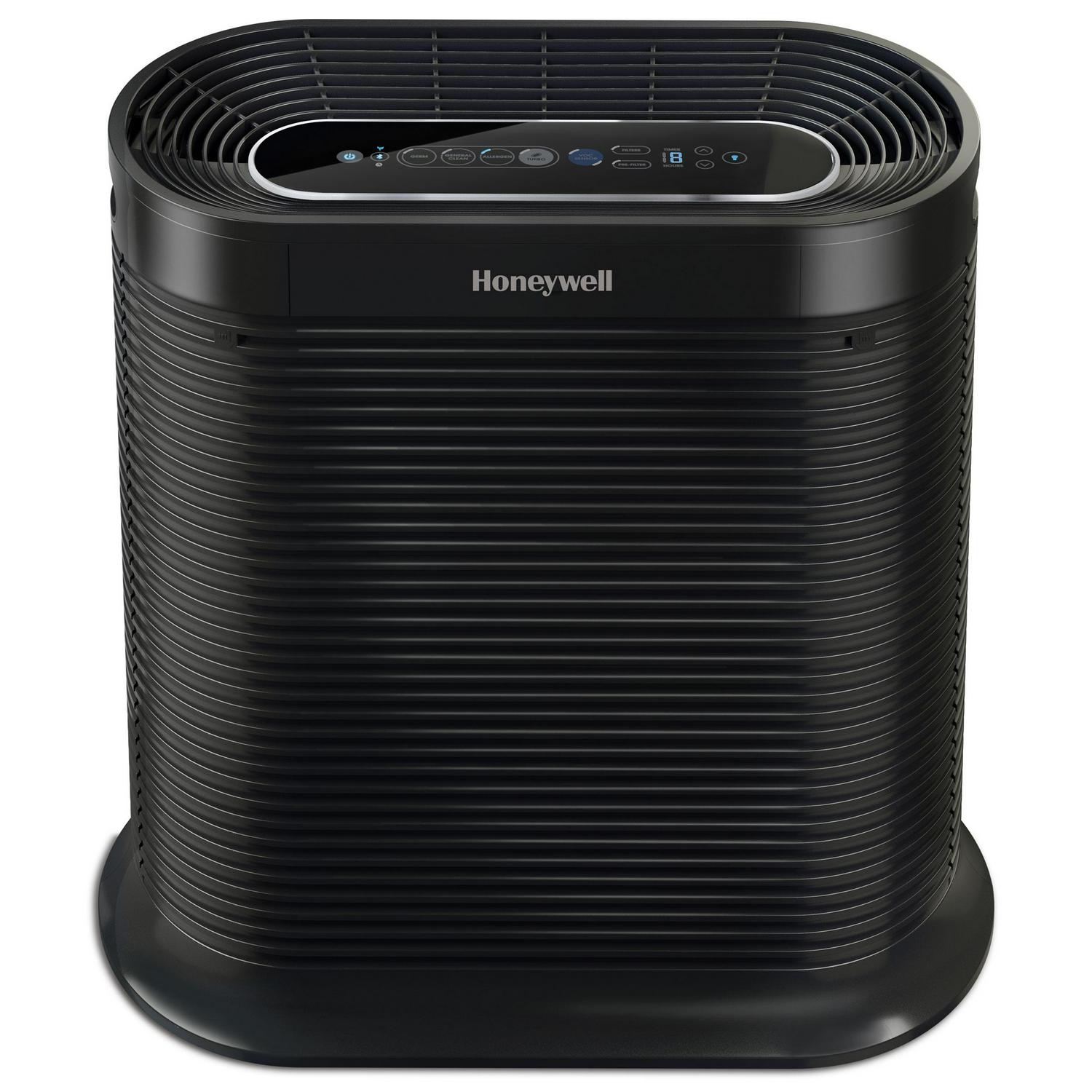 Honeywell HEPA Air Purifier， Bluetooth Smart for Extra Large Rooms (465 sq.ft)， HPA8350B， Black