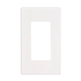 Leviton Plus 1-Gang Screwless Snap-On Decora Wall Plate - White R72-80301-00W