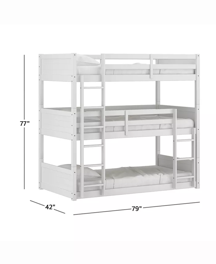 Hillsdale By Living Essentials Wood Capri Triple Bunk Bed