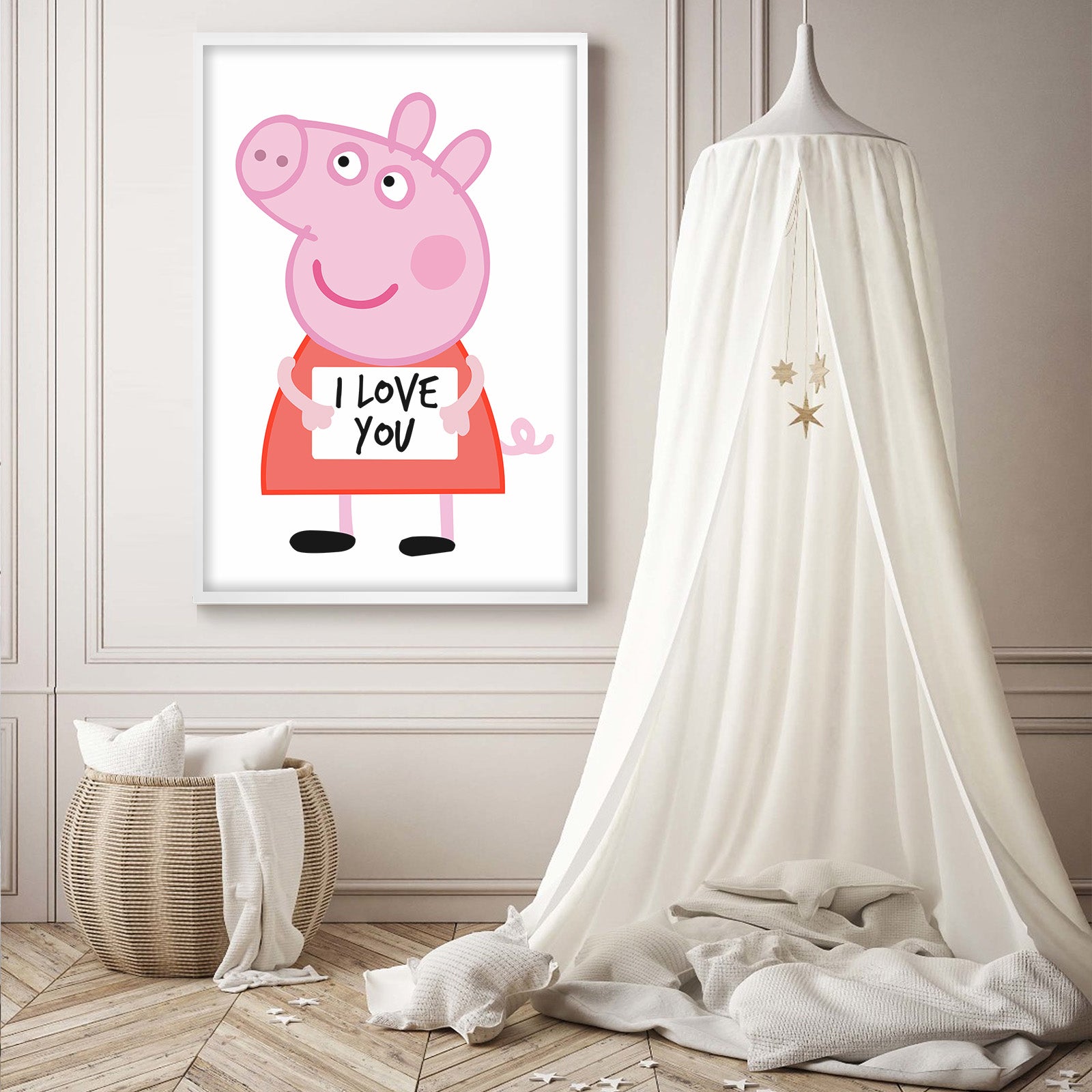 Peppa Pig Framed Graphic Art Print  Soapr0003