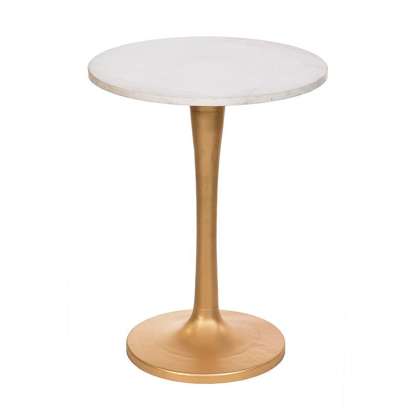 Carolina Living Piuma Marble Top Accent Table