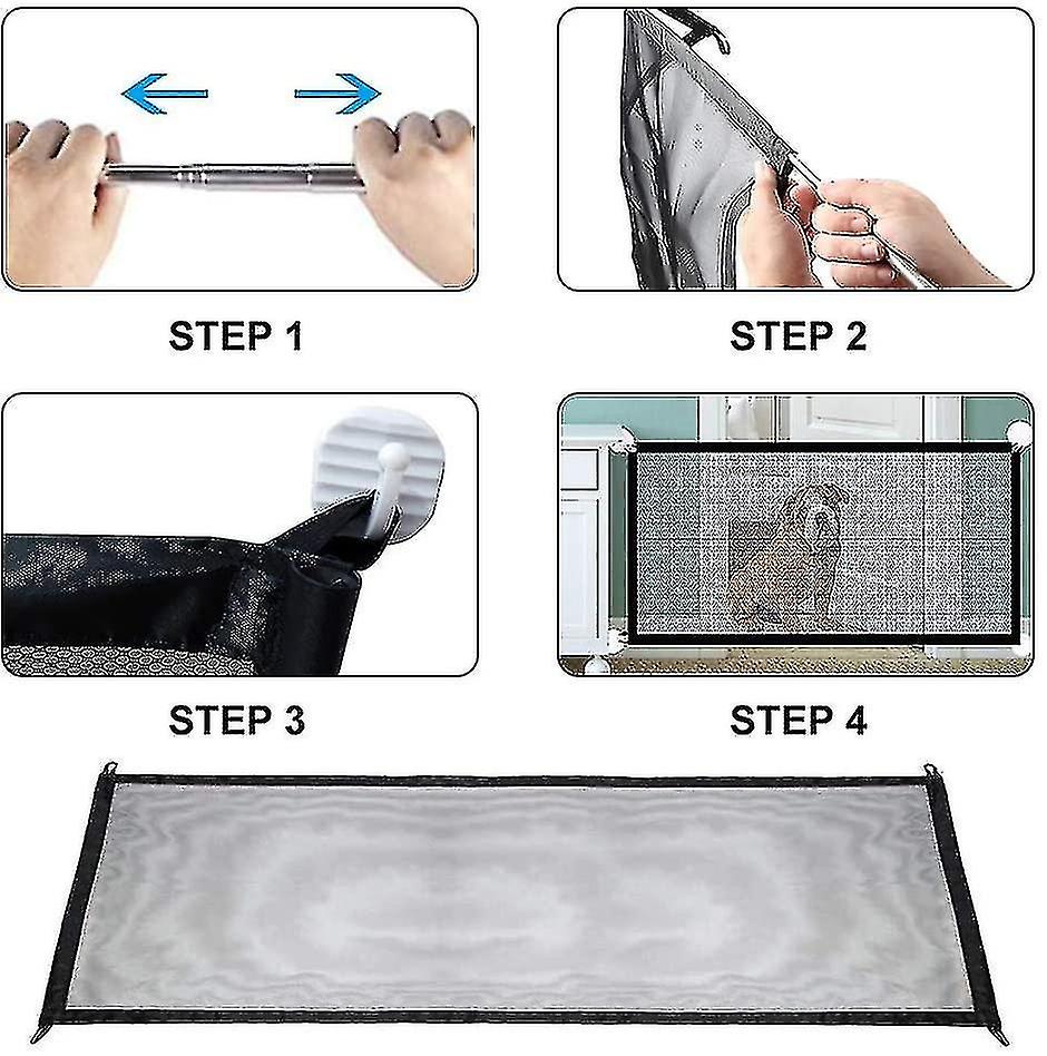 Stair Doors， Barrier Dogs， Foldable Dividers Are Installed Anywhere， Suitable For Dogs And Cats