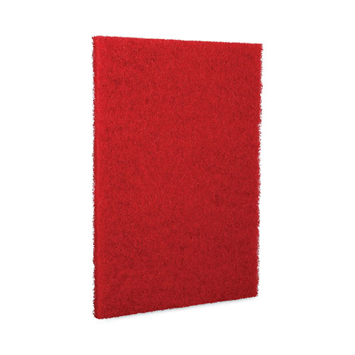 Boardwalk Buffing Floor Pads | 28 x 14， Red， 10