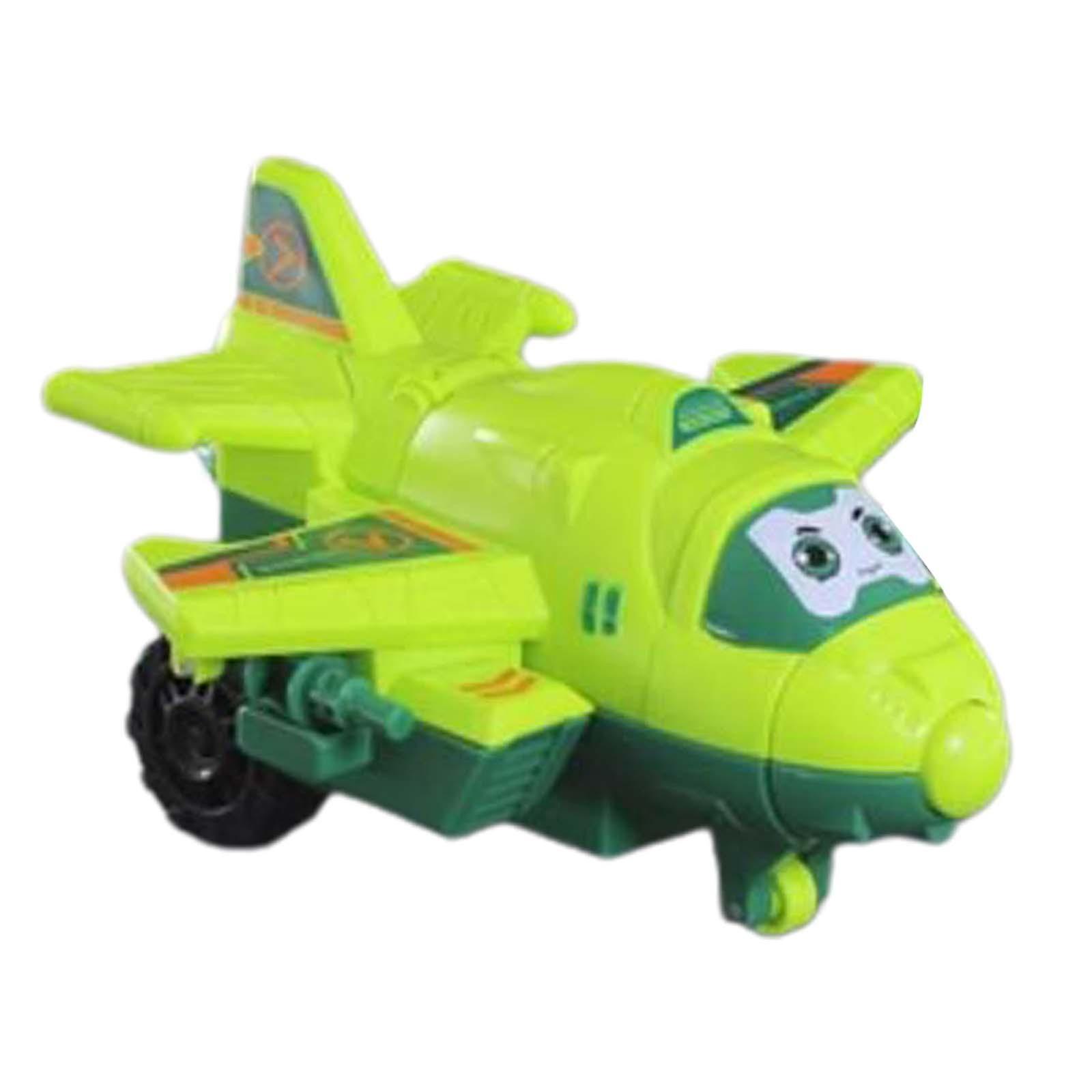 Deformation Robot Vechile Toys Transformable For Party Toy Travel Boys Girls Green Plane