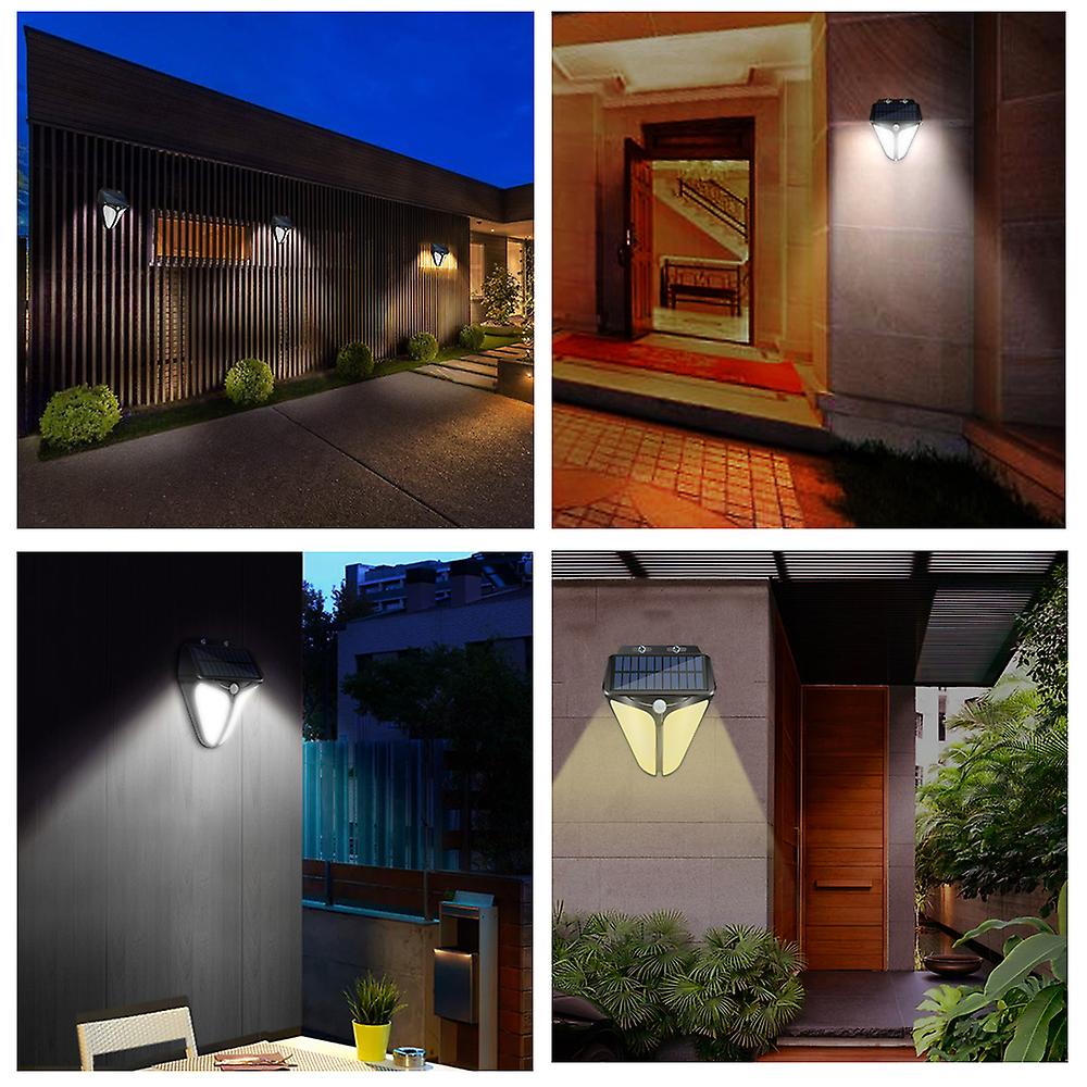 31led Solar Powered Light Wall Lamp Motion Sensor Light Human Body Induction Lamp Ip65 Water-resistant Outdoor Lighting For Pathway Patio Path Yard Ga