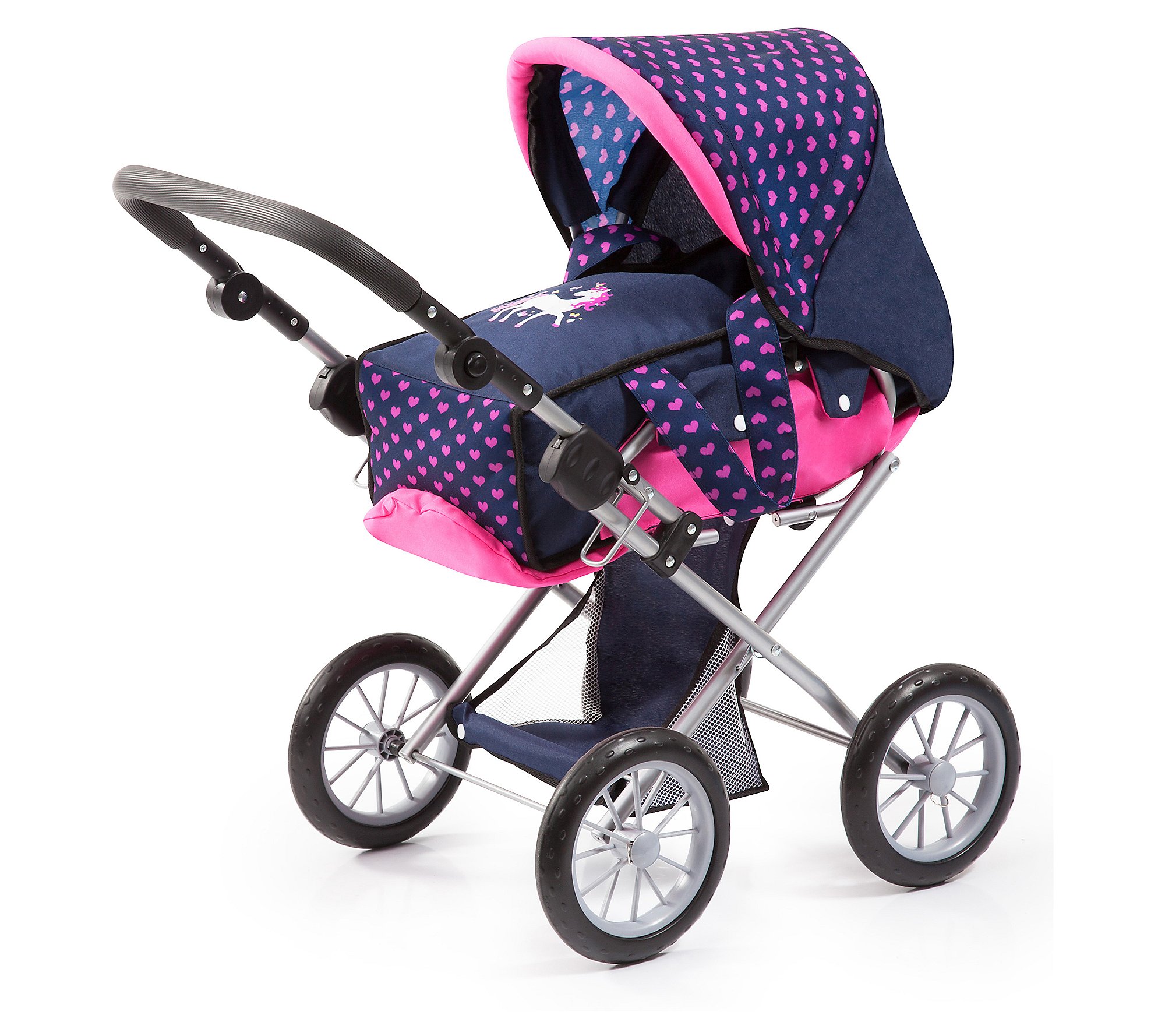 Baby Doll City Star Pram Baby Doll Stroller inPolka Dots