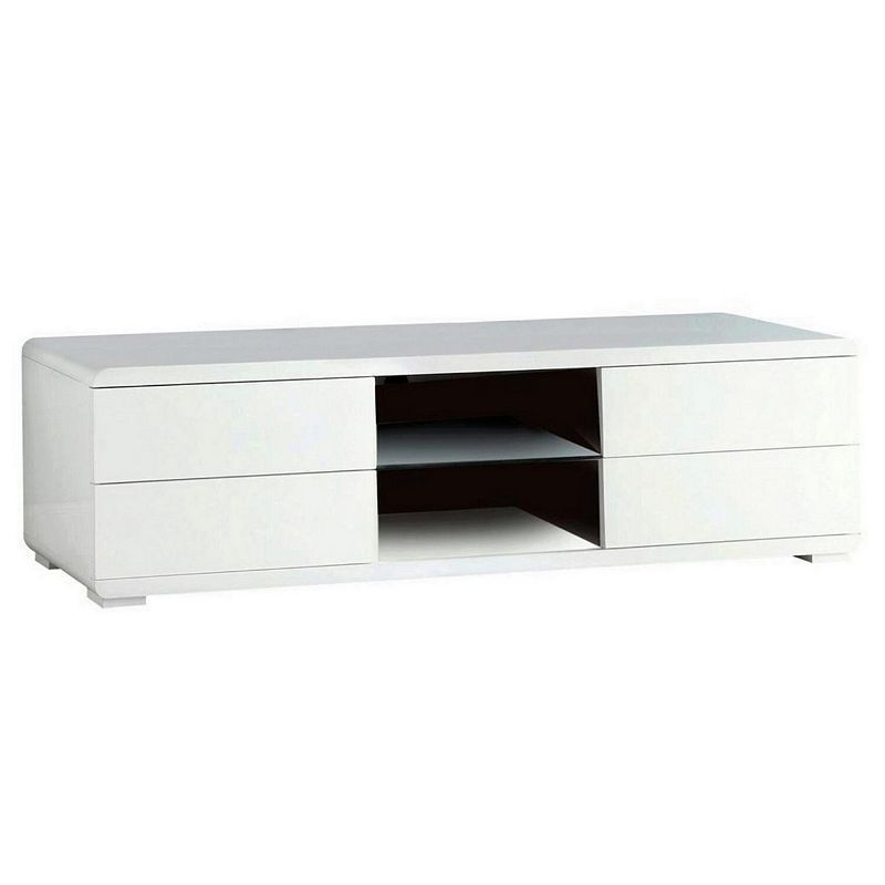 Cerro Brilliant 59 Tv Console Modern Style， White