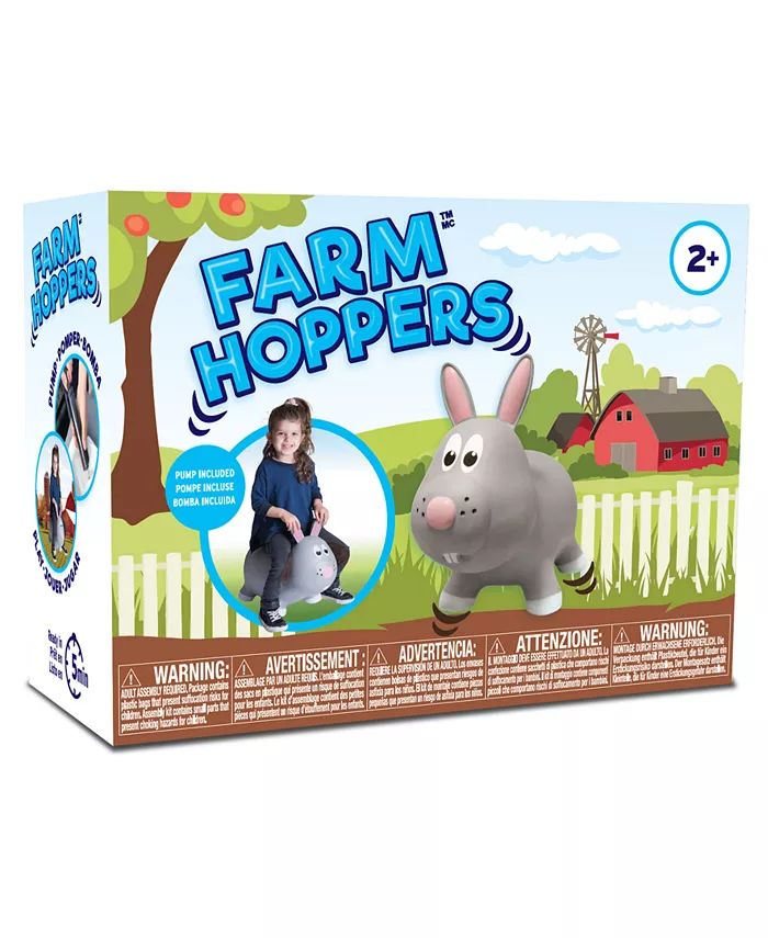 Farm Hoppers Bunny Ride-On Toddler Inflatable Bounce Toy