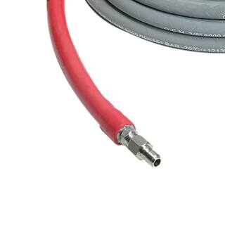 SIMPSON Wrapped Rubber 12 in. x 200 ft ReplacementExtension Hose with QC Connections for 10000 PSI Hot Water Pressure Washers 41192