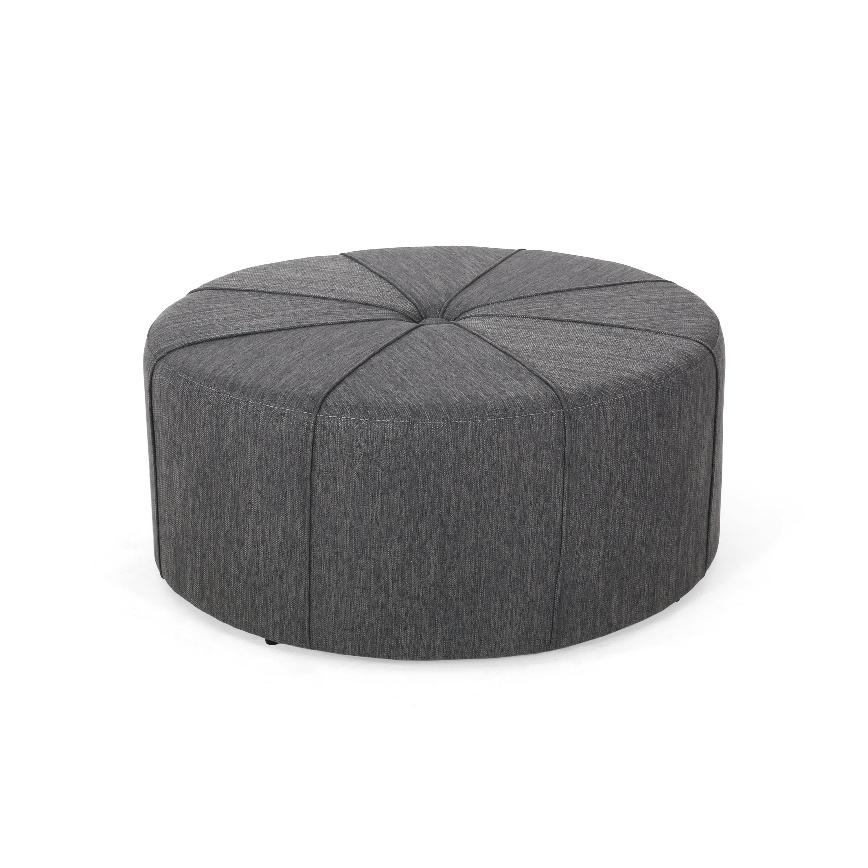 Gowen Fabric Upholstered Round Ottoman