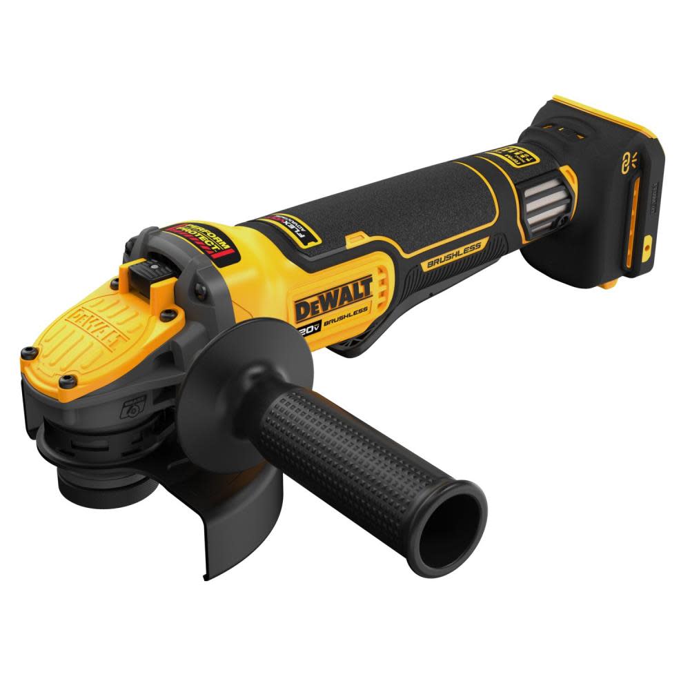 DEWALT 20V MAX 4.5-5 Grinder Variable Speed with FLEXVOLT ADVANTAGE Technology Bare Tool ;