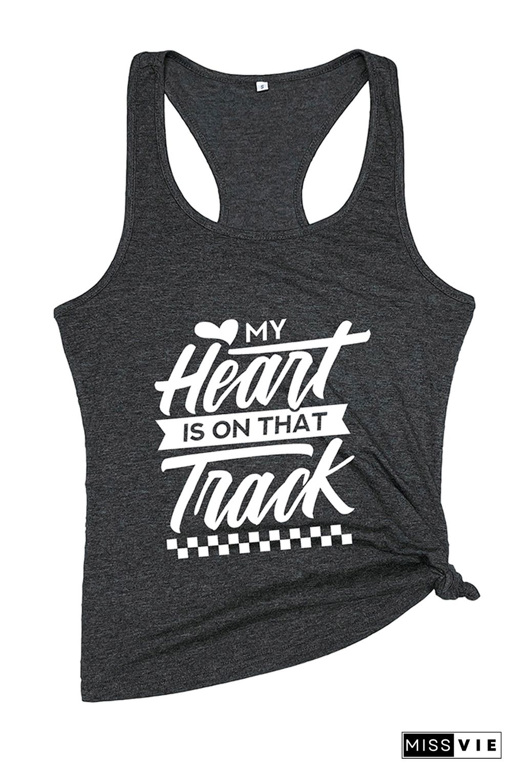 My Heart Is On That Track Tank Top Wholesale