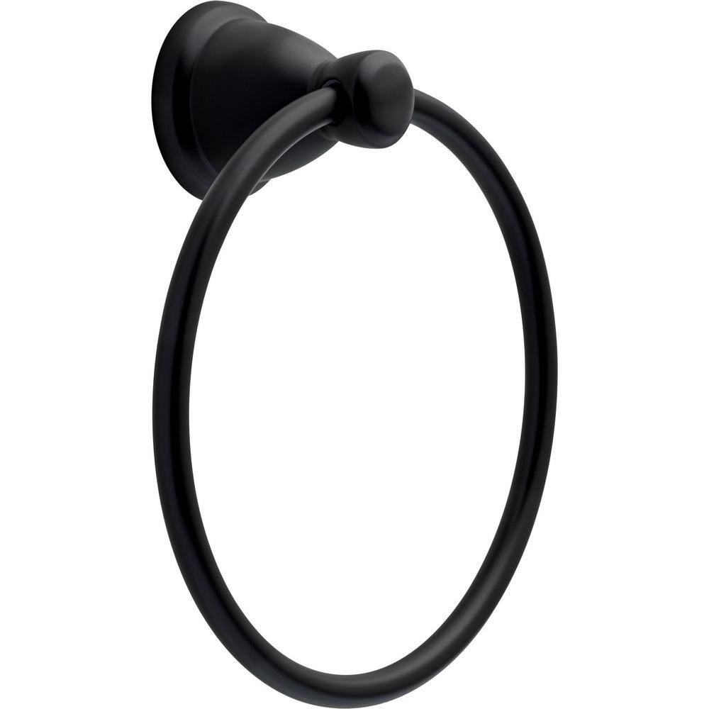 Franklin Brass Kinla Towel Ring in Matte Black KIN46-MB