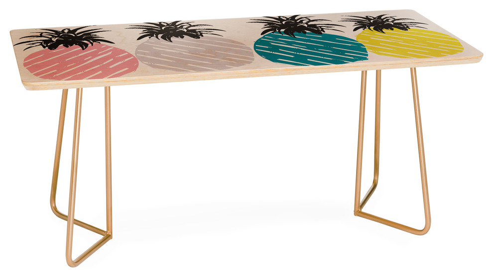 Zoe Wodarz Pineapple Pastel Coffee Table   Tropical   Coffee Tables   by Deny Designs  Houzz