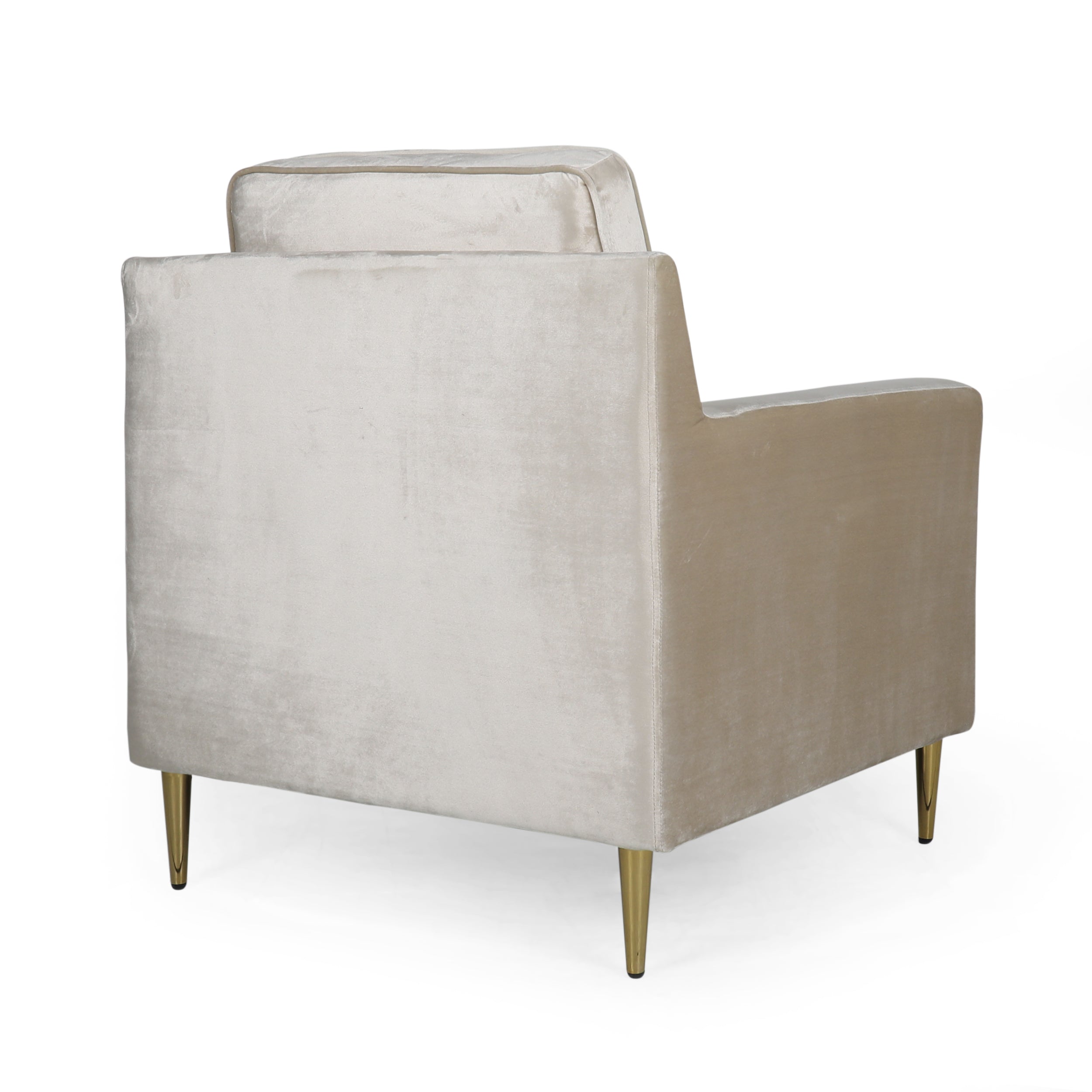 Taylea Modern Glam Tufted Velvet Club Chair