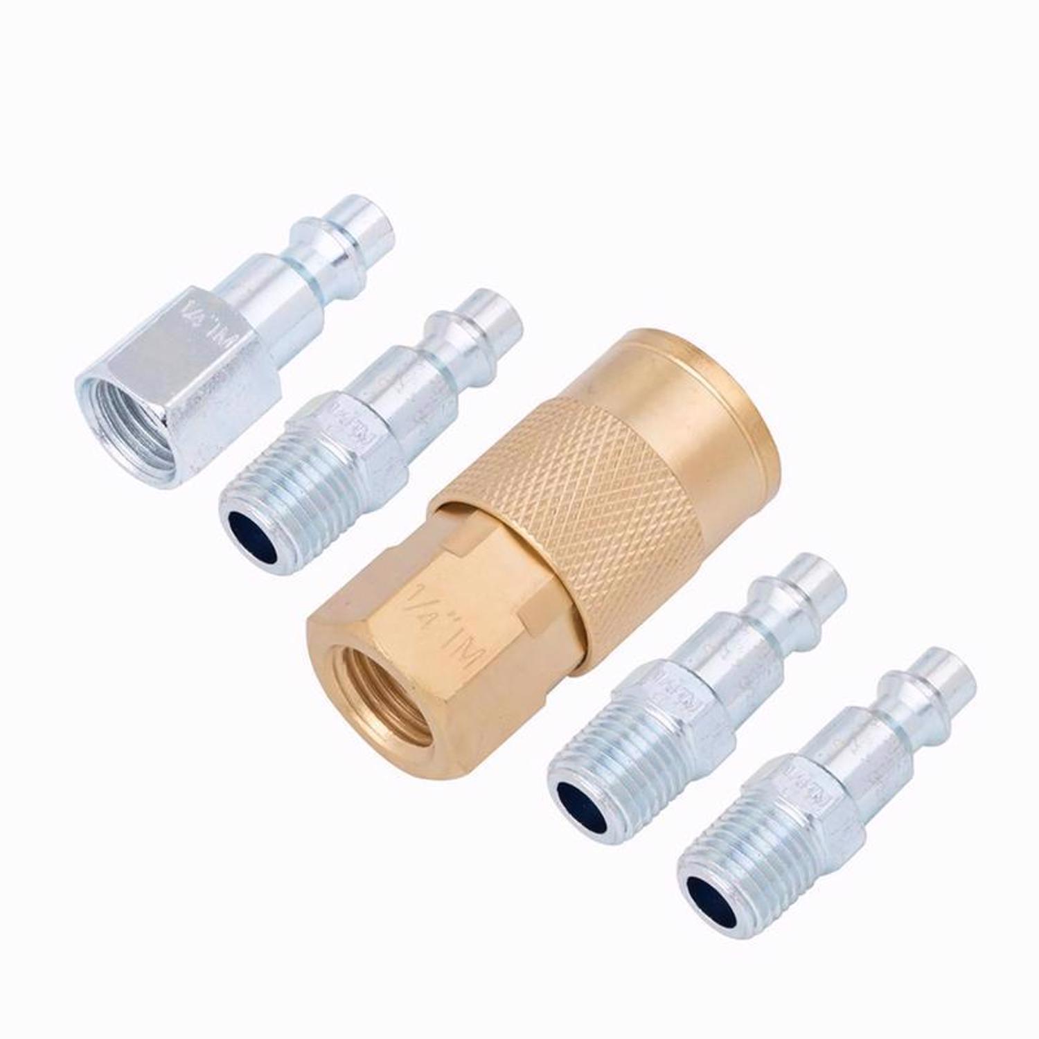 Craftsman Brass/Steel Coupler and Plug 1/4 in. 5 pc