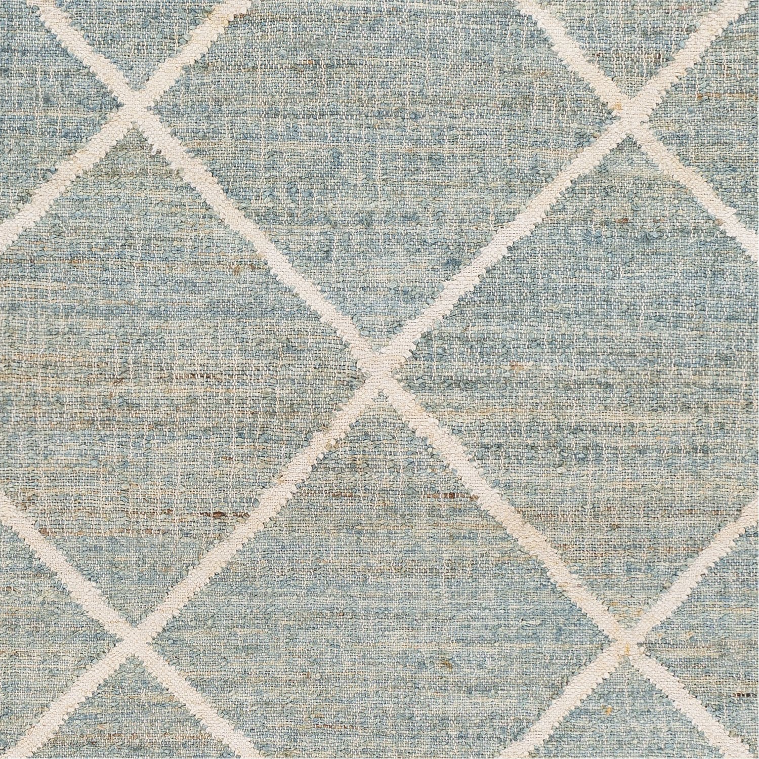 Cadence Hand Woven Rug in Sage, Ice Blue