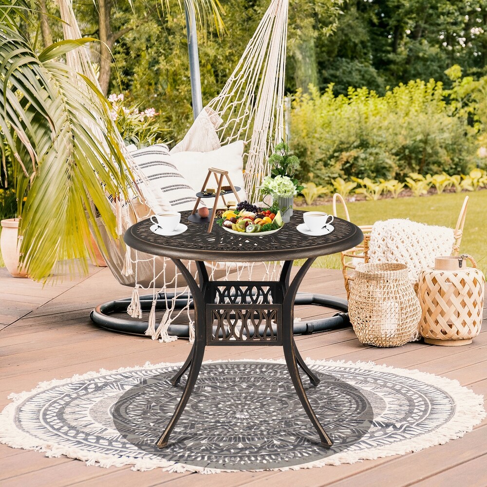 90*90*75cm Round Courtyard Table