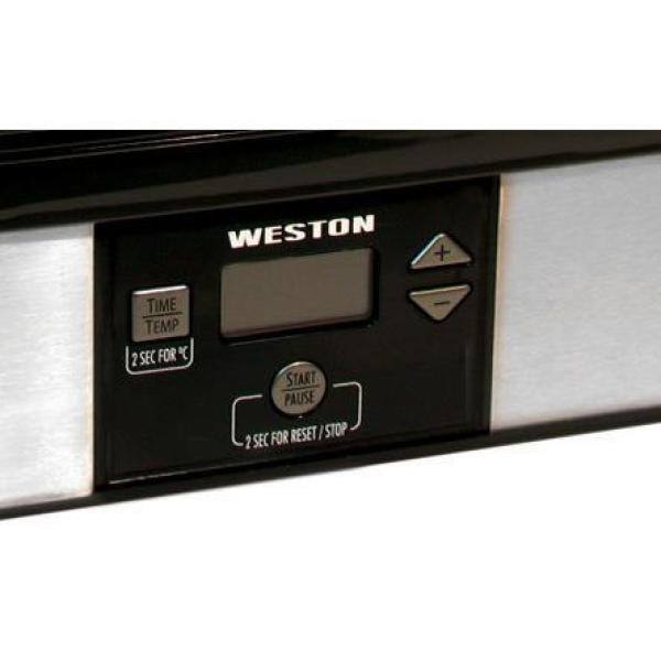 Weston 6-Tray Black Food Dehydrator with Temperature Sensor 75-0401-W