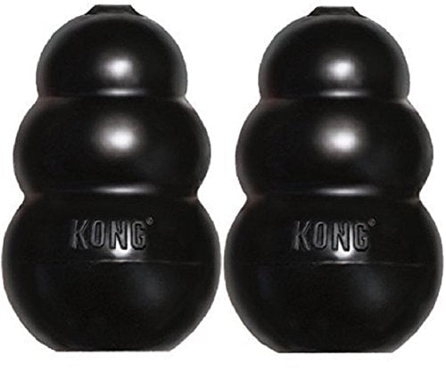 KONG Extreme Dog Pet Toy Dental Chew (2 Pack)， Large， Large - 2 Pack， Black， Model:K1-2