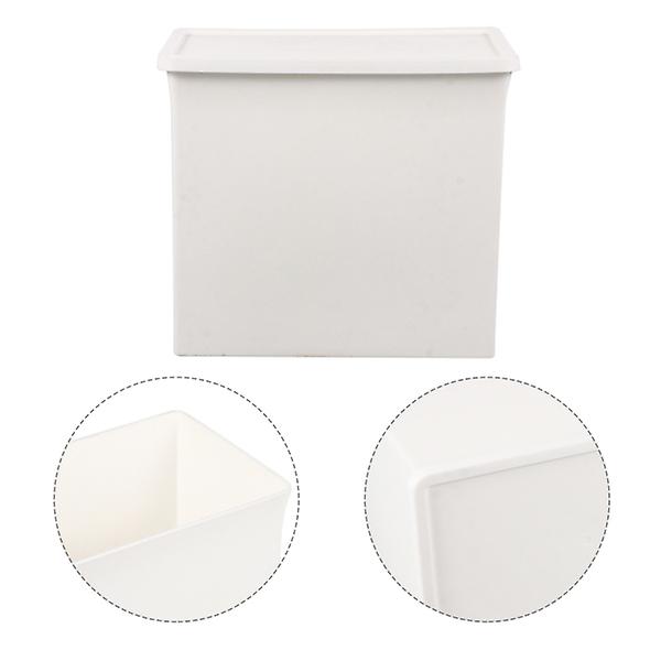 2pcs Plastic Storage Boxes Household Organizers Sundries Holders With Lid(large)