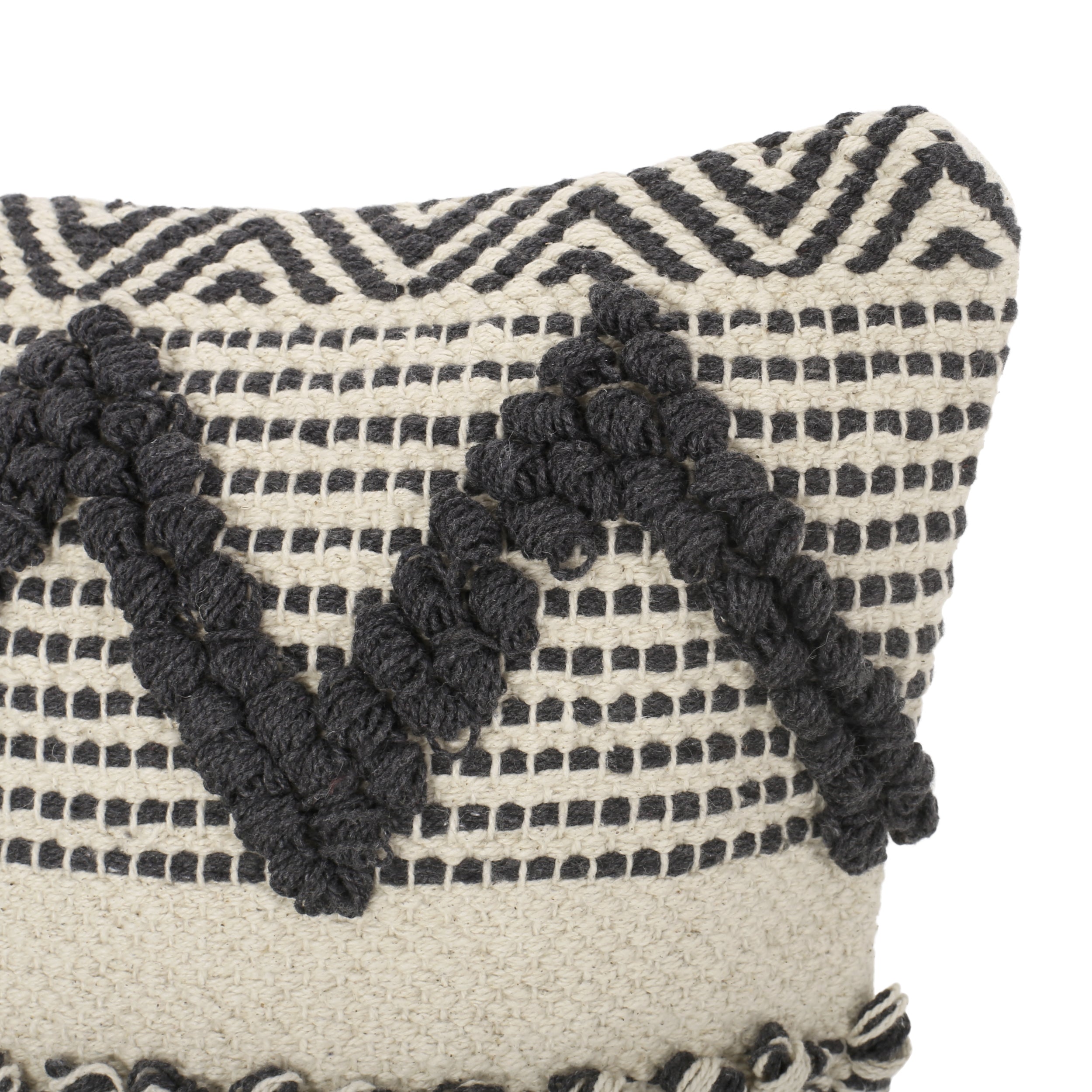 Daphanie Hand-Loomed Boho Pillow Cover