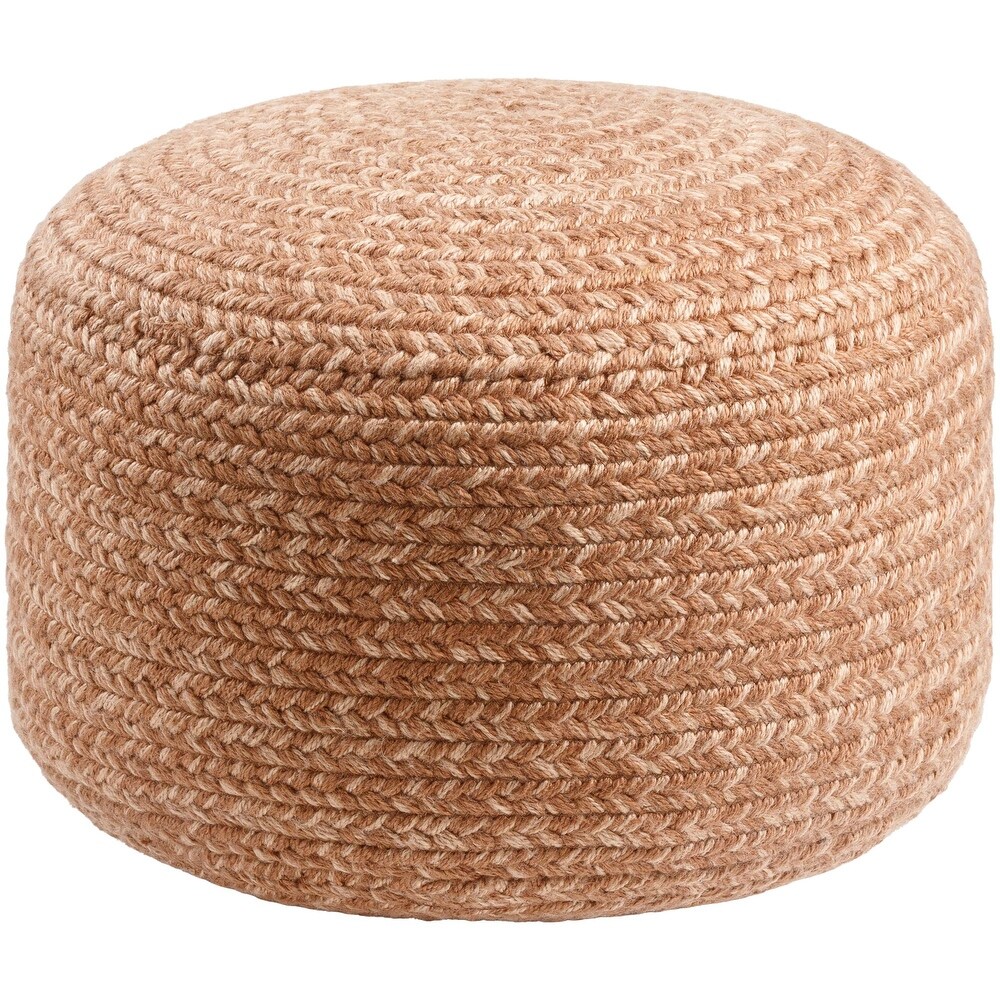 Artistic Weavers Entwined Modern   Contemporary Solid Color Pouf