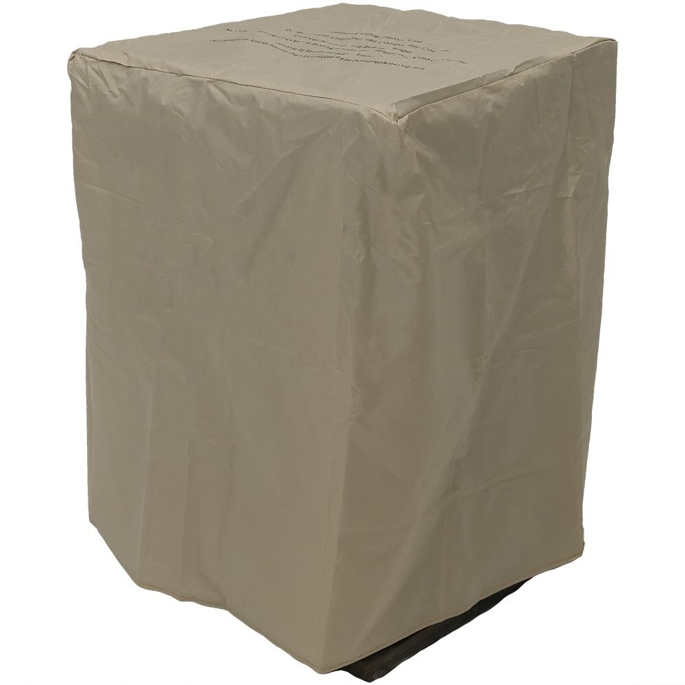 Rock Column Design Propane Gas Fire Pit w/ Cover   Lava Rocks   30\
