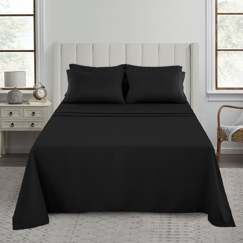 Microfiber Solid Bed Sheet Set - Lux Decor Collection