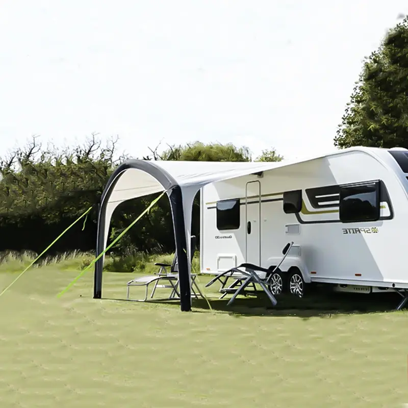 outdoor camping portable rv awning tents rainproof camping car side tent multi functional trailer folding caravan awning