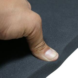 Rubber-Cal Closed Cell Sponge Rubber Neoprene 14 in. x 39 in. x 78 in. Black Foam Rubber Sheet 02-128-0250