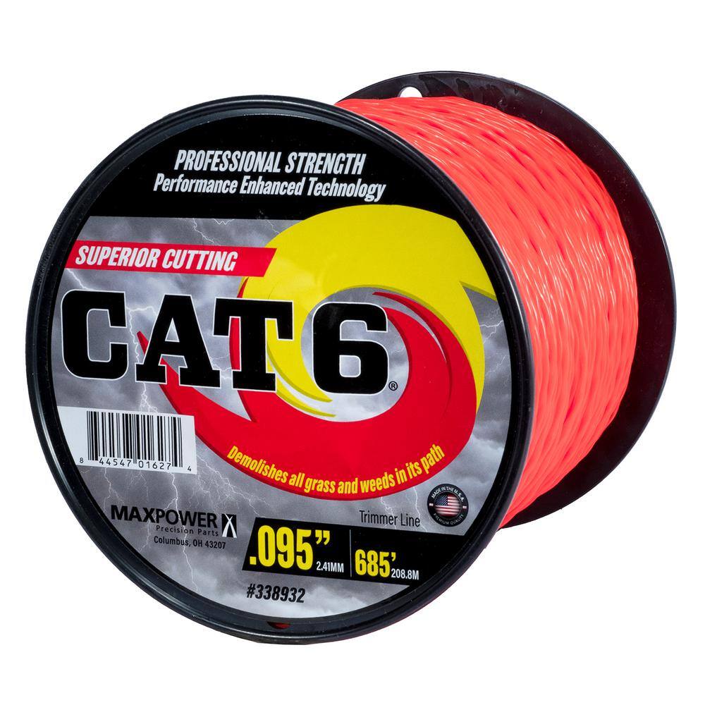 MaxPower 0.095 in. x 685 ft. CAT6 Twisted Trimmer Line 338932