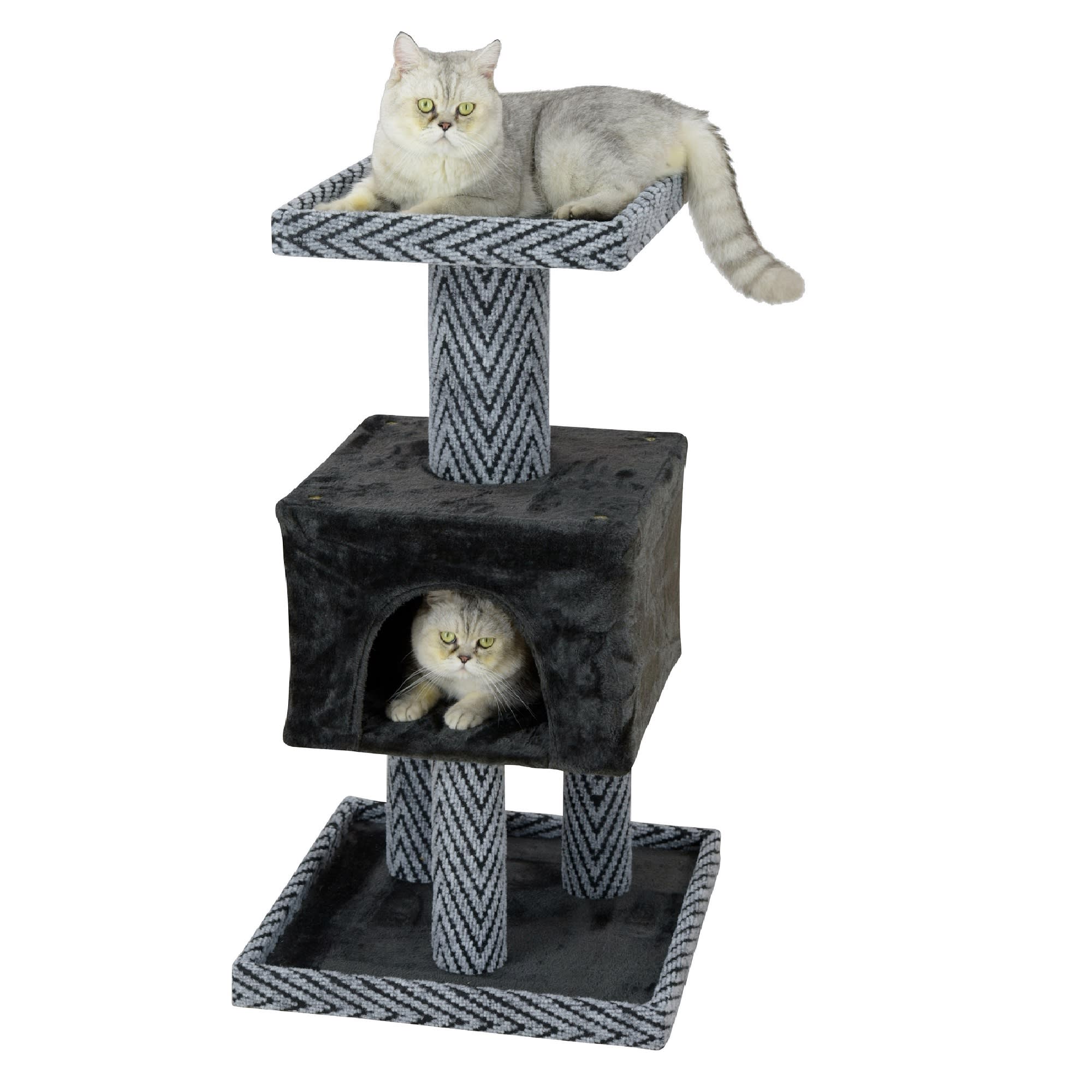 GO PET CLUB Sequoia 37.25 Cat Tree Condo