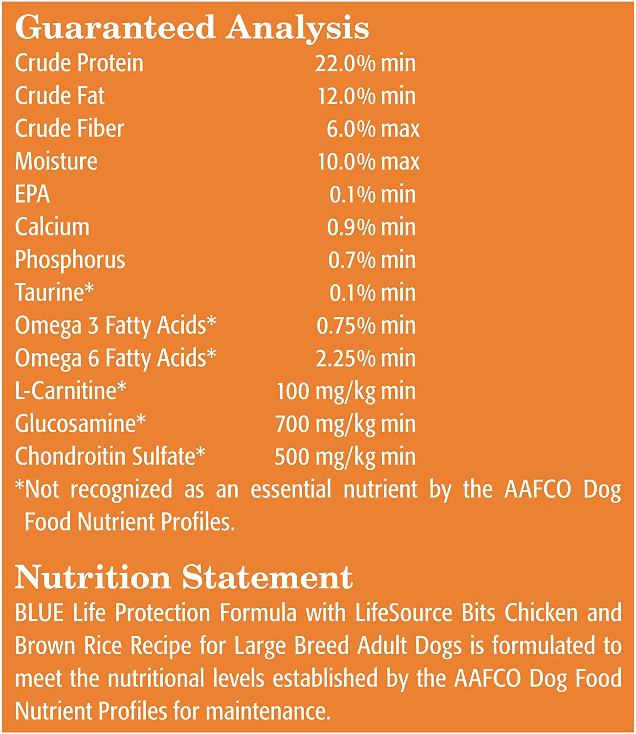 Blue Buffalo Life Protection Formula Natural Adult Large Breed Dry Dog Food 15 pound