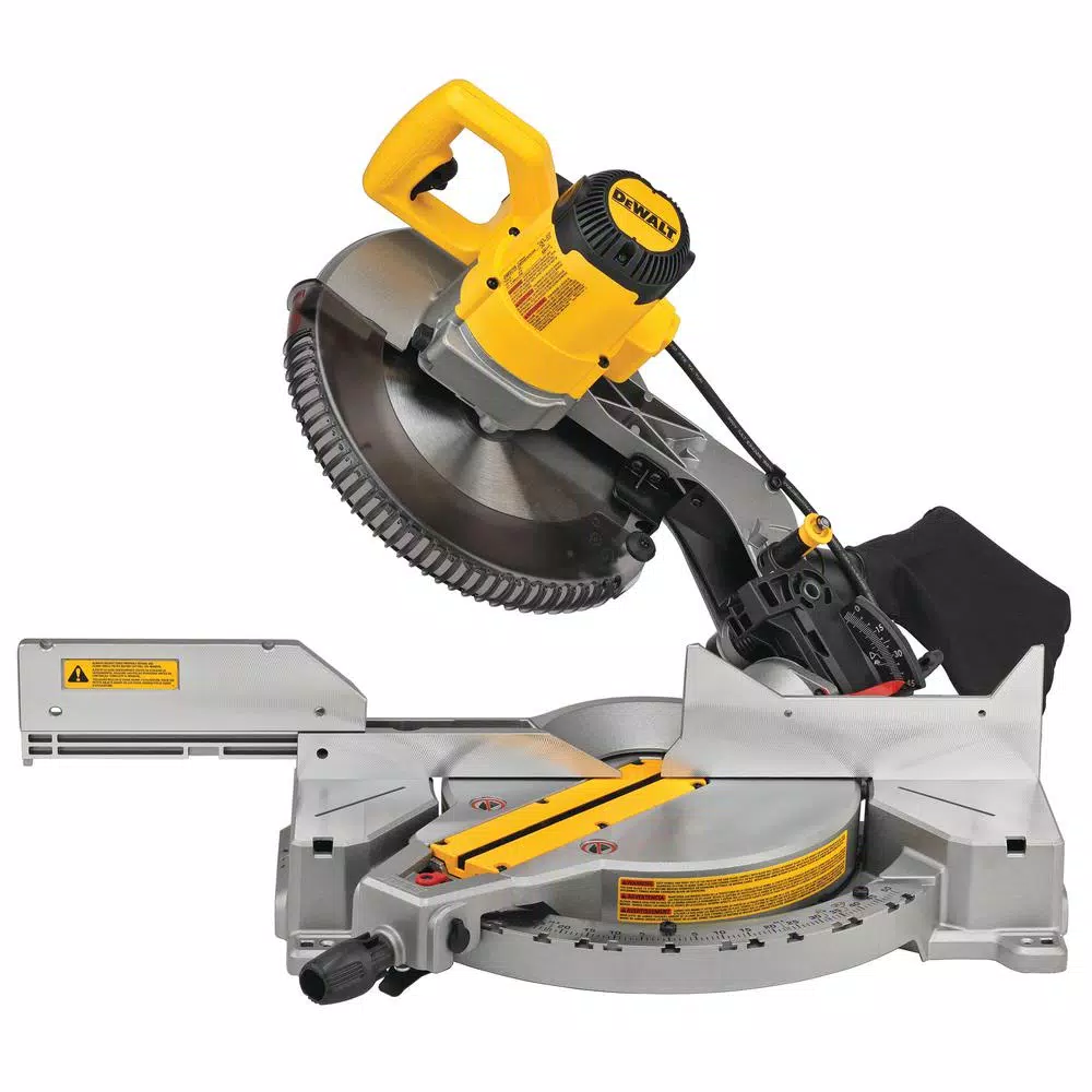 DEWALT 15 Amp Corded 12 in. Compound Single Bevel Miter Saw with Heavy-Duty Work Stand and#8211; XDC Depot