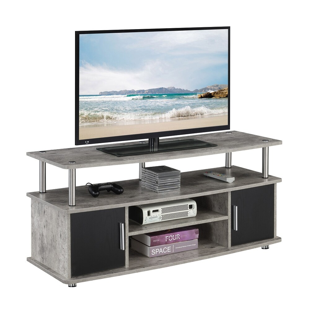 Convenience Concepts Designs2Go Monterey 55 inch TV Stand with Cabinets and Shelves