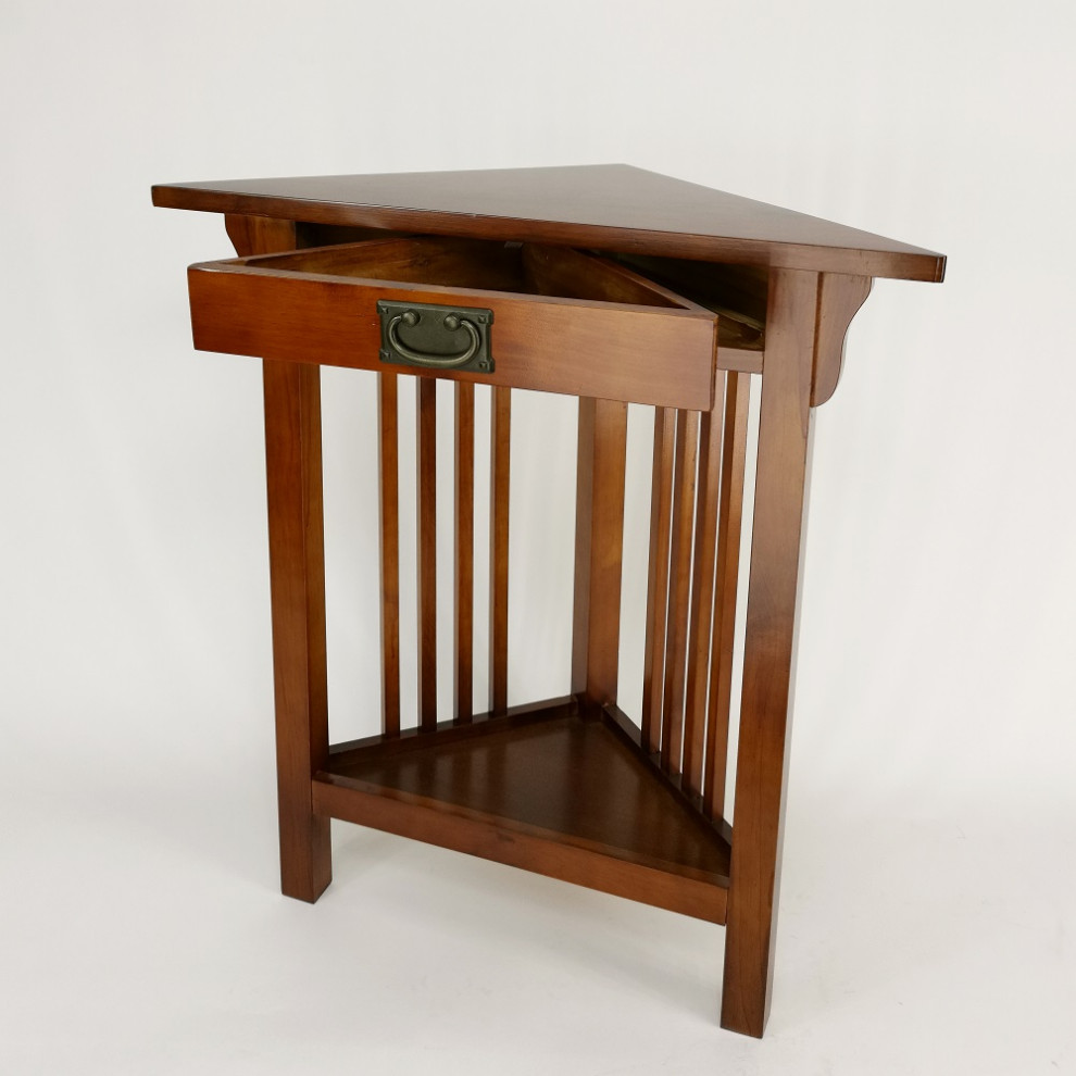 Hugo Corner Table   Craftsman   Side Tables And End Tables   by Wayborn Home Furnishing Inc  Houzz