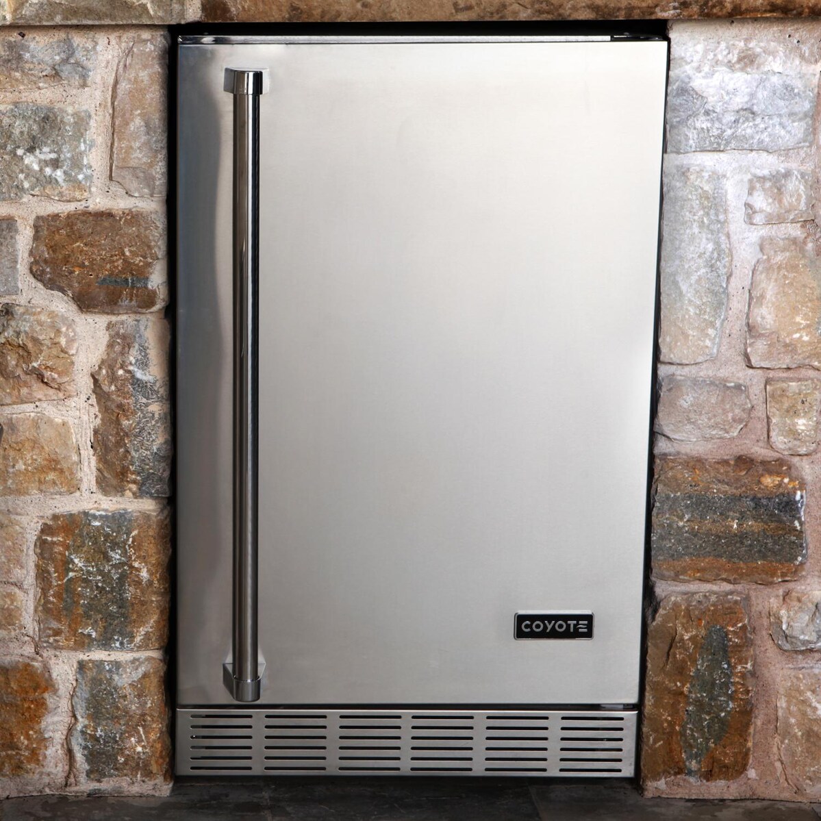 Coyote 21-Inch 4.1 Cu. Ft. Left Hinge Outdoor Rated Compact Refrigerator