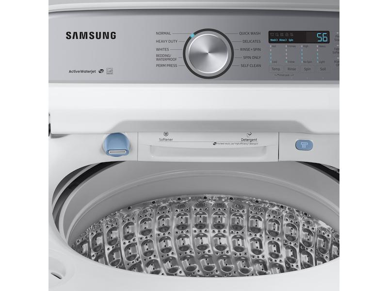 Samsung WA49B5205AW 4.9 Cu. Ft. Capacity Top Load Washer With Activewave™ Agitator And Active Waterjet In White