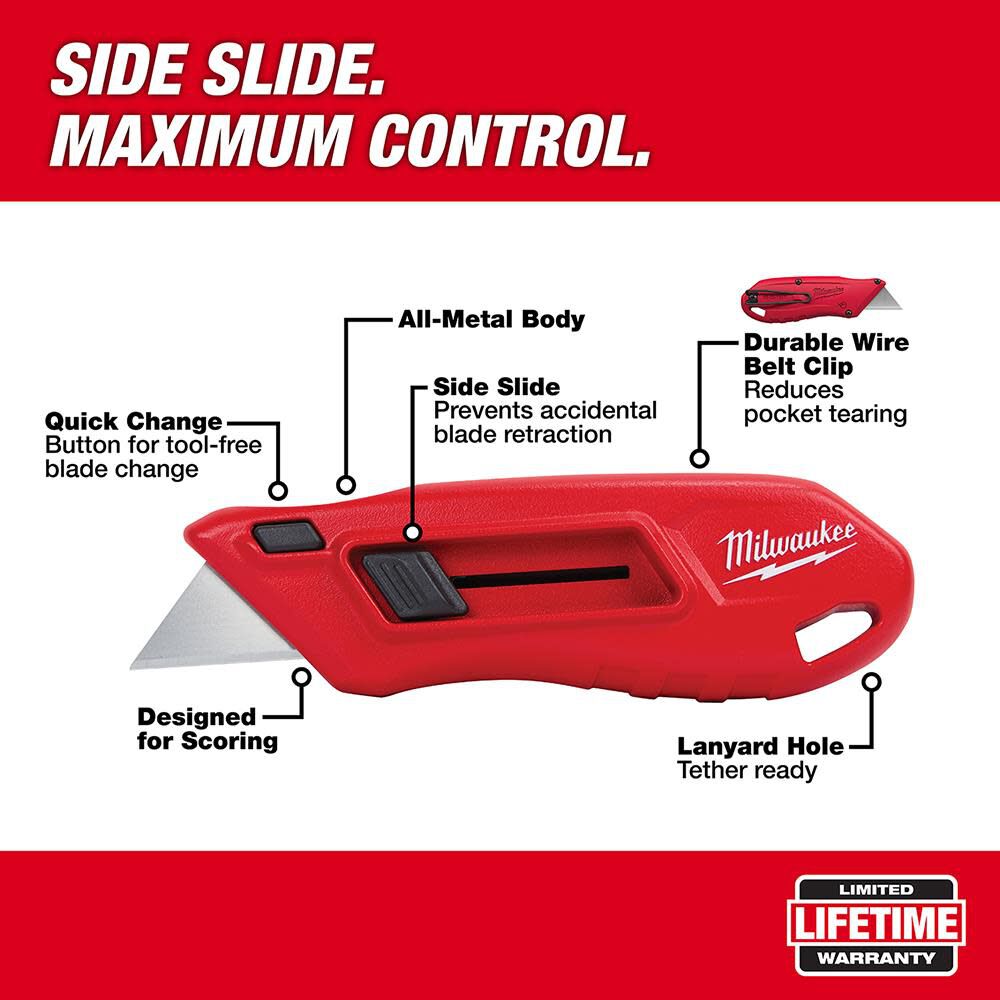 Milwaukee Compact Side Slide Utility Knife 48-22-1511 from Milwaukee